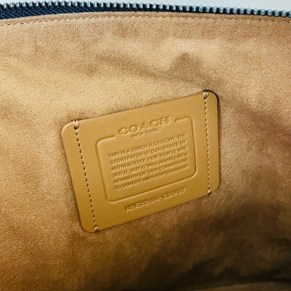 NWT Laptop Sleeve in Signature Canvas with Coach Varsity and Billfold wallet - Picture 7 of 16